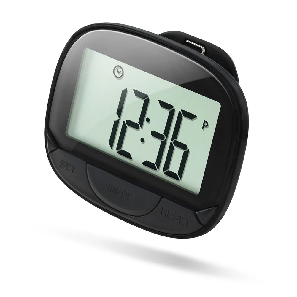 Clip-On Electronic Pedometer Large Screen Step Tracker
