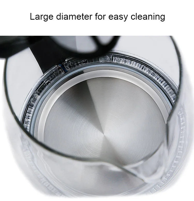 Diamri Electric Glass Kettle Cordless Led Indicator Auto Shut-Off