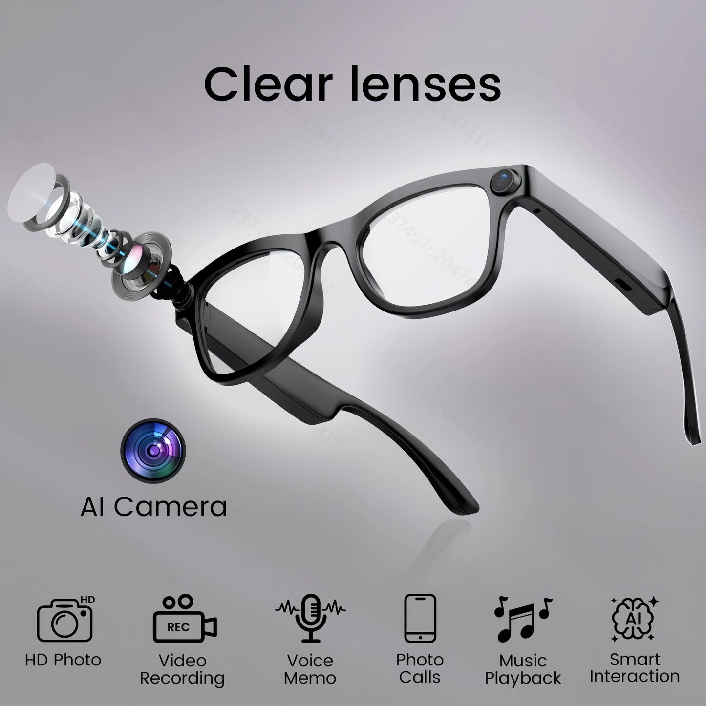 Experience hands free filming and real time translation with FG03 AI Smart Glasses, your wearable camera and translator in one, designed to keep you connected without distraction.