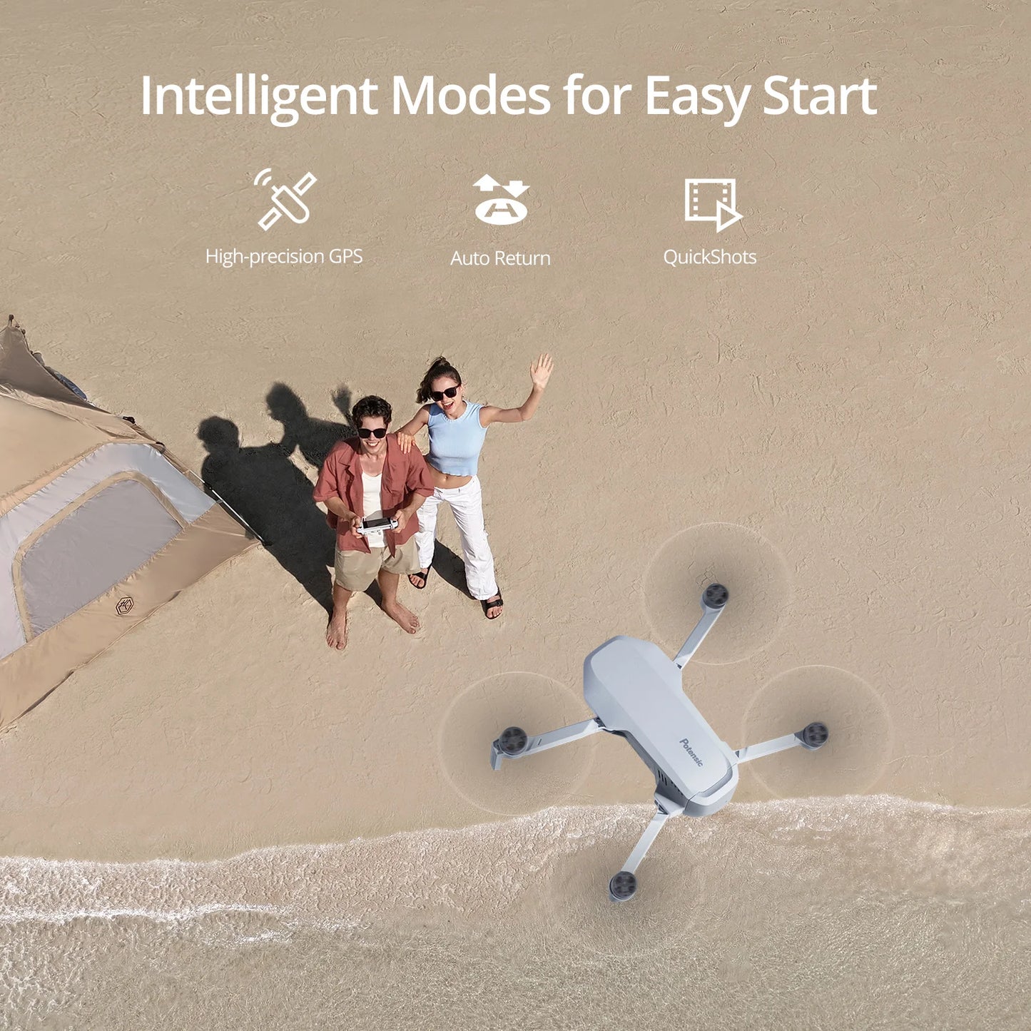 Potensic C0 Mini Drone With 3Axis Gimbal GPS 4K Camera