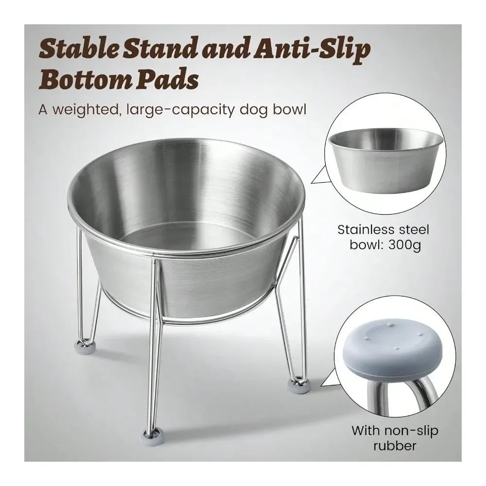 Elevate mealtime with a stylish raised feeder that keeps your dog comfortable and supports easier digestion.