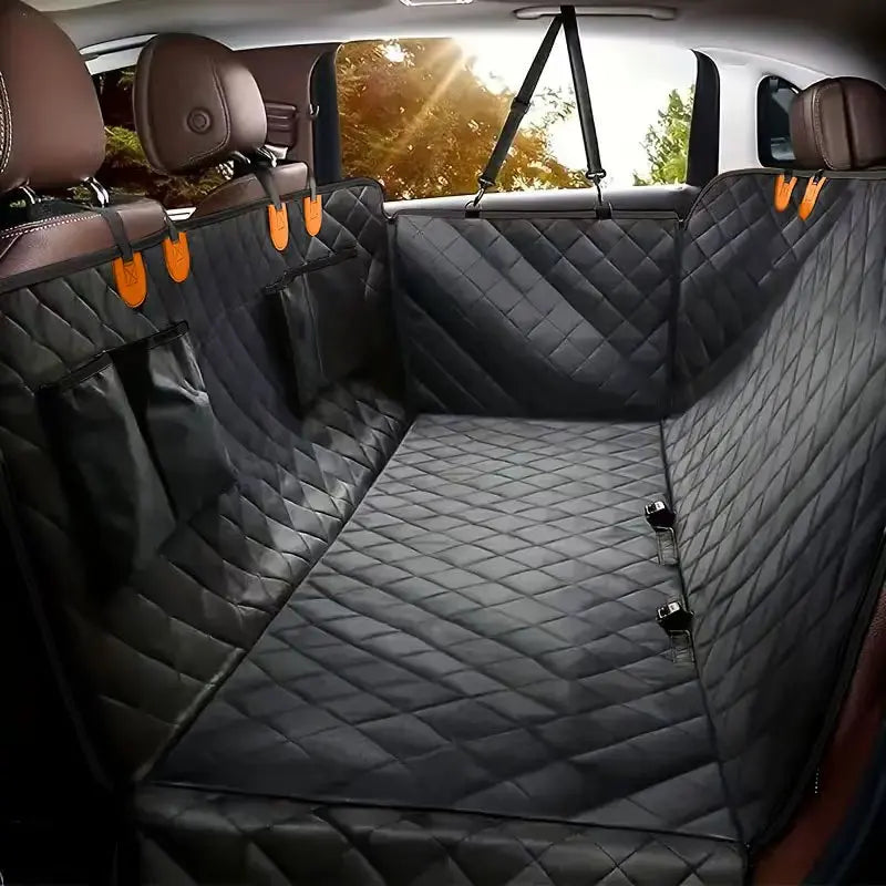 Waterproof Hammock Dog Seat Cover For Cars With Universal Back Seat Fit Protects Interior For Small Breeds Easy Install