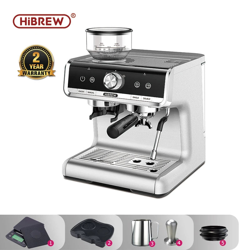 HiBREW Barista Pro 20Bar Espresso Machine With Full Cafe Kit