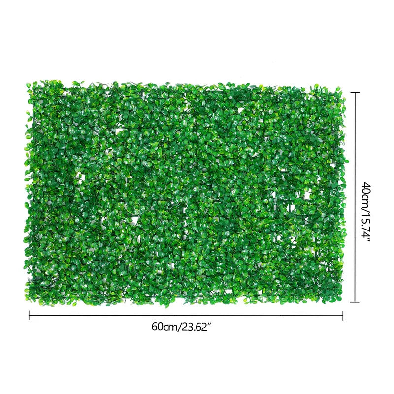12Pcs Artificial Hedge Panels Garden Grass Mats For Wall Decor