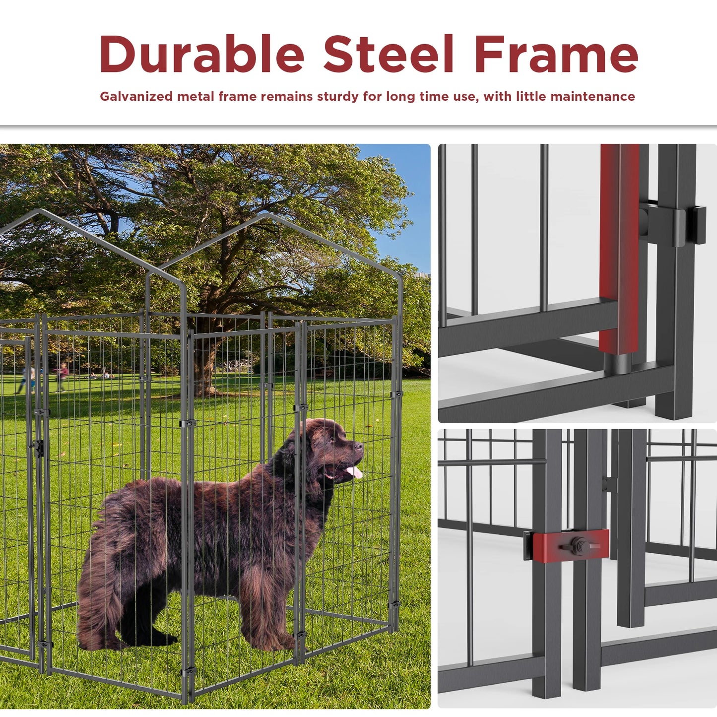 Oversized Large Outdoor Dog Kennel With Waterproof Cover