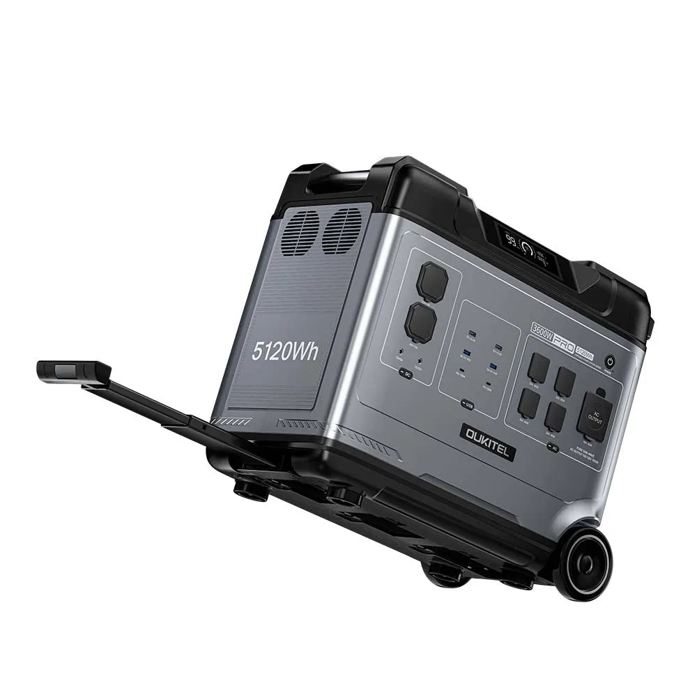 OUKITEL P5000 Pro Portable Power Station 5120Wh LiFePO4 Solar Generator