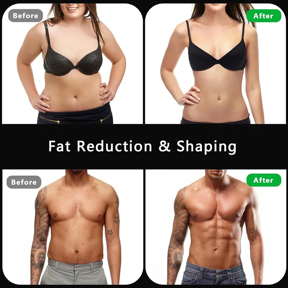 Abdominal EMS Muscle Stimulator Toning Belt For Abs Core Training Rechargeable Body Massager