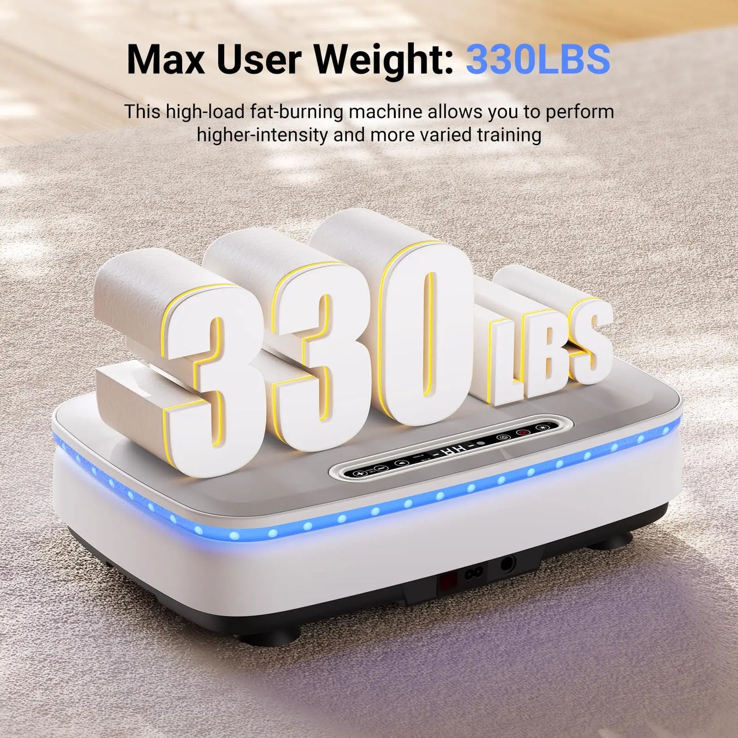 MERACH Vibration Plate Exercise Machine Remote Whole Body Workout