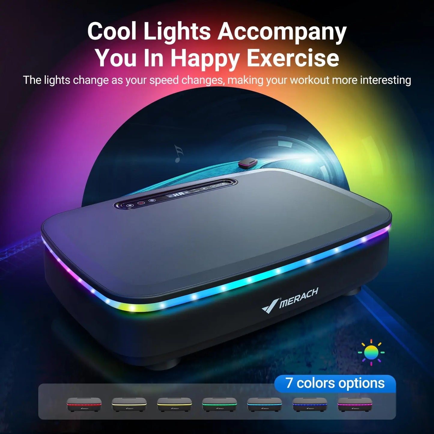 MERACH Vibration Plate Exercise Machine Remote Whole Body Workout