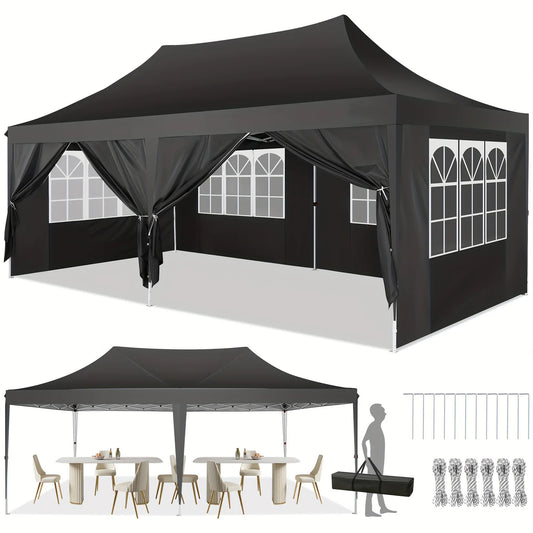 COBIZI Pop Up Gazebo Tent With Six Sidewalls For Outdoors