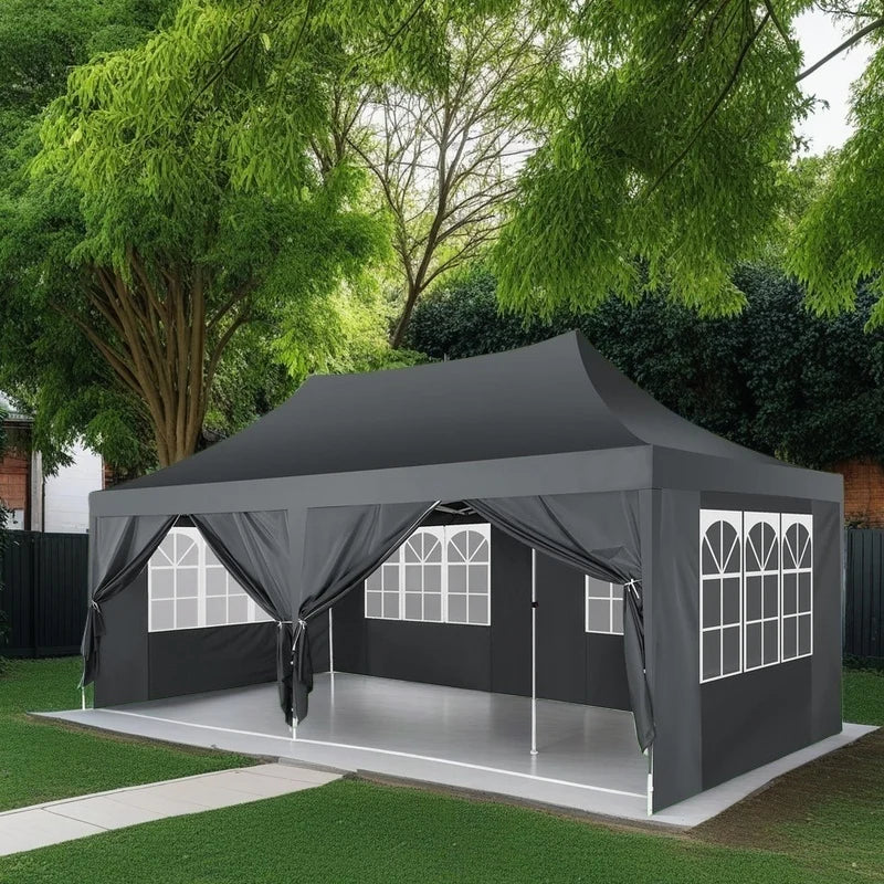 COBIZI Pop Up Gazebo Tent With Six Sidewalls For Outdoors