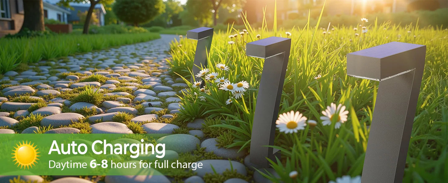 LED Solar Pathway Lights IP65 Waterproof Outdoor Garden Driveway