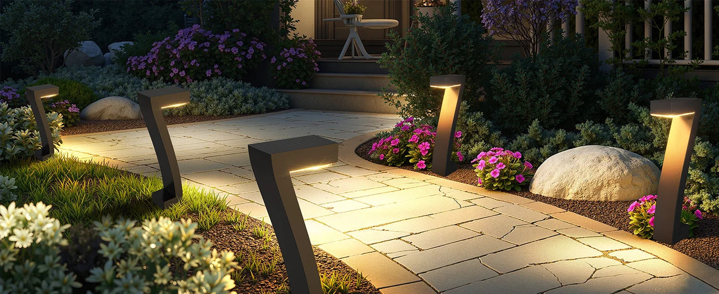 LED Solar Pathway Lights IP65 Waterproof Outdoor Garden Driveway