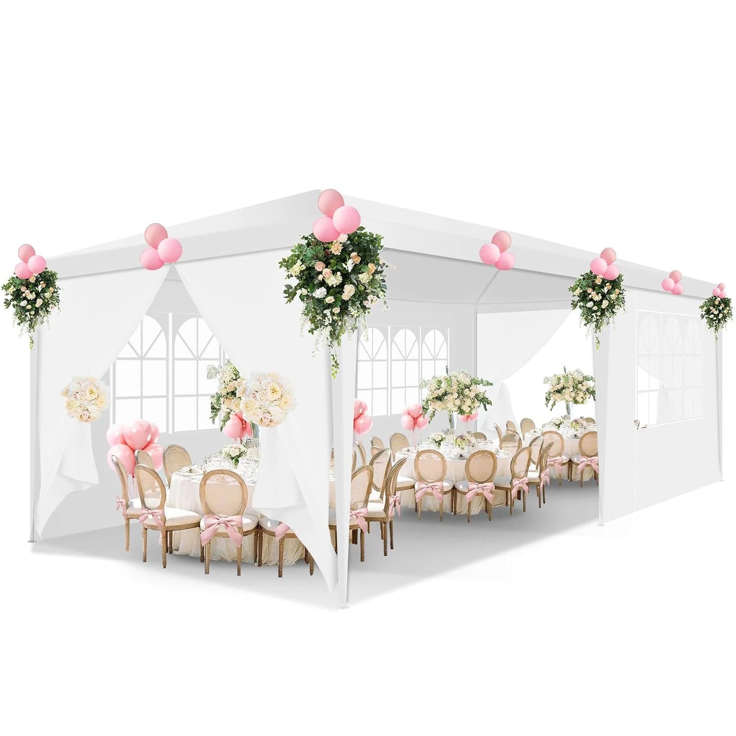 Tooluck Party Tent Outdoor Canopy Sidewalls Waterproof Upgrade Frame