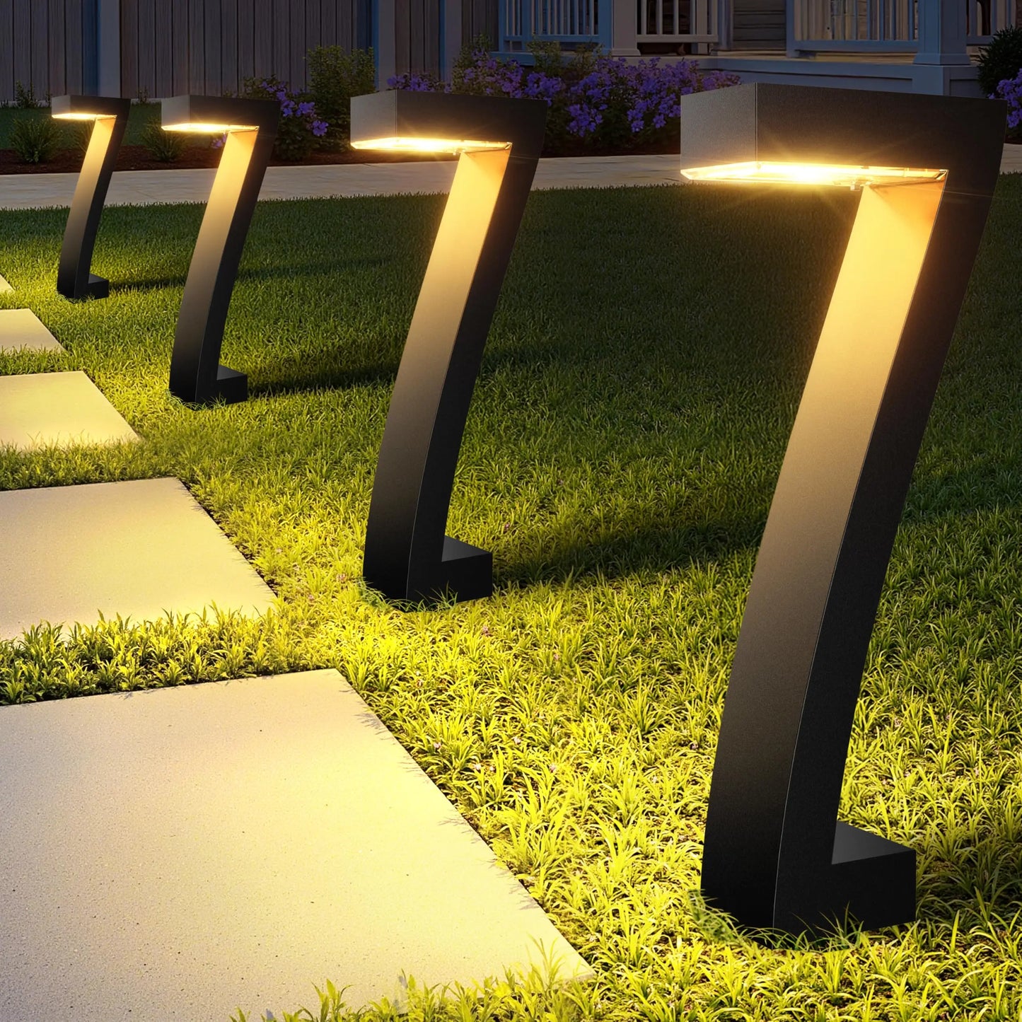 LED Solar Pathway Lights IP65 Waterproof Outdoor Garden Driveway