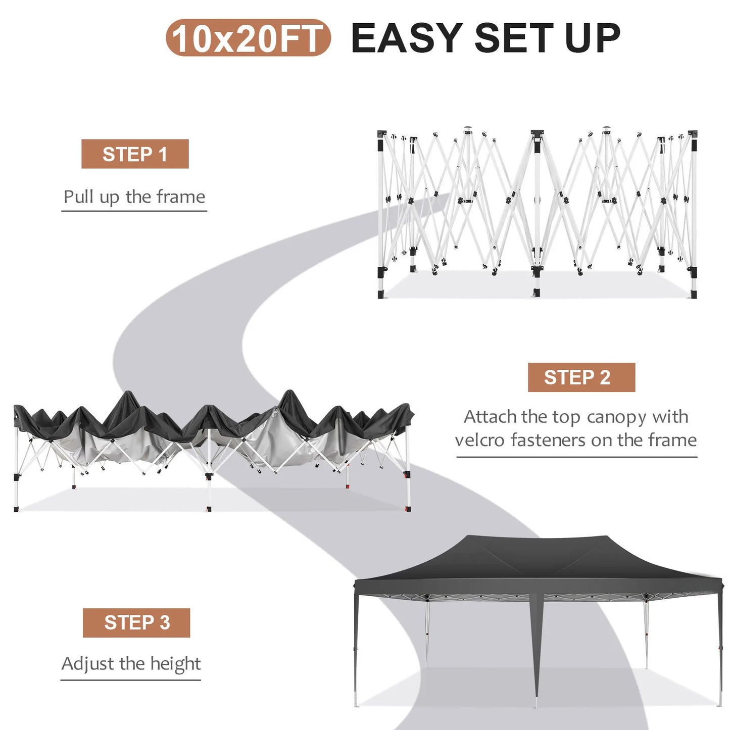 COBIZI Pop Up Gazebo Tent With Six Sidewalls For Outdoors