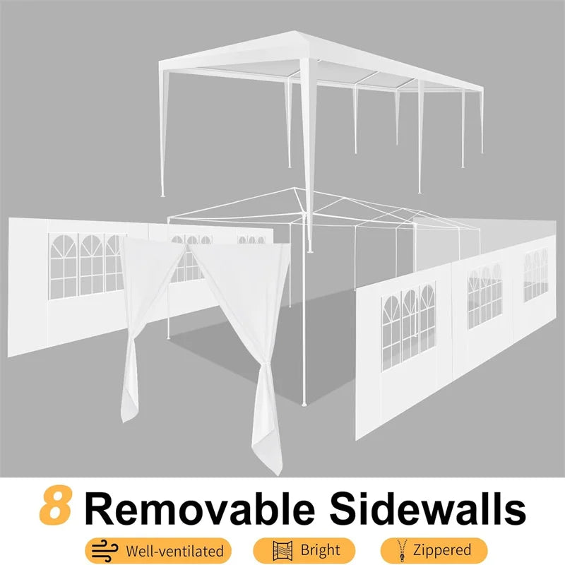 Tooluck Party Tent Outdoor Canopy Sidewalls Waterproof Upgrade Frame