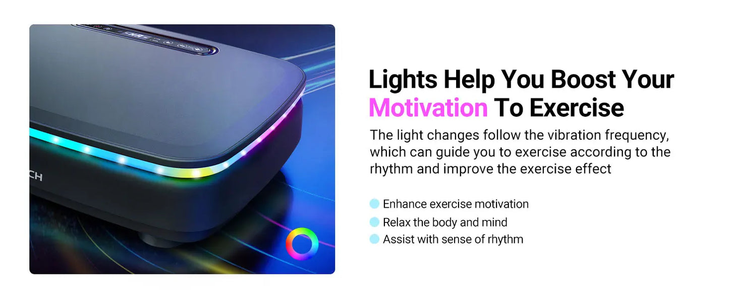 MERACH Vibration Plate Exercise Machine Remote Whole Body Workout