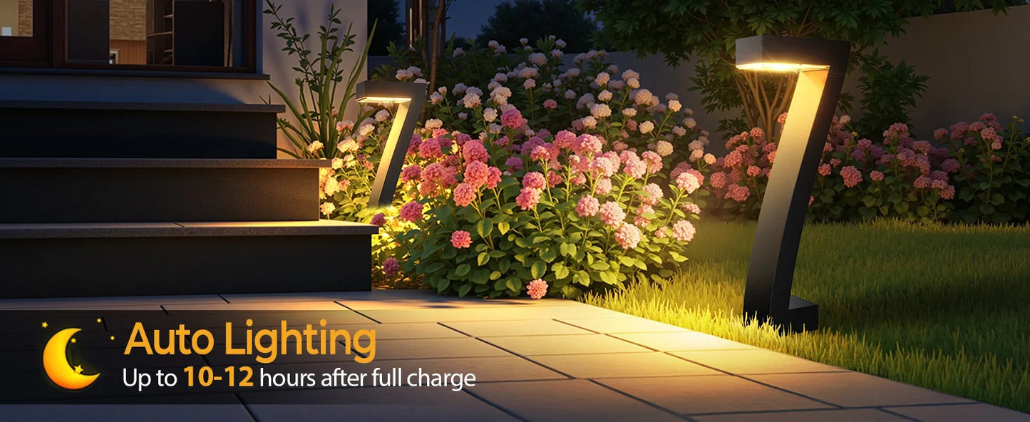 LED Solar Pathway Lights IP65 Waterproof Outdoor Garden Driveway