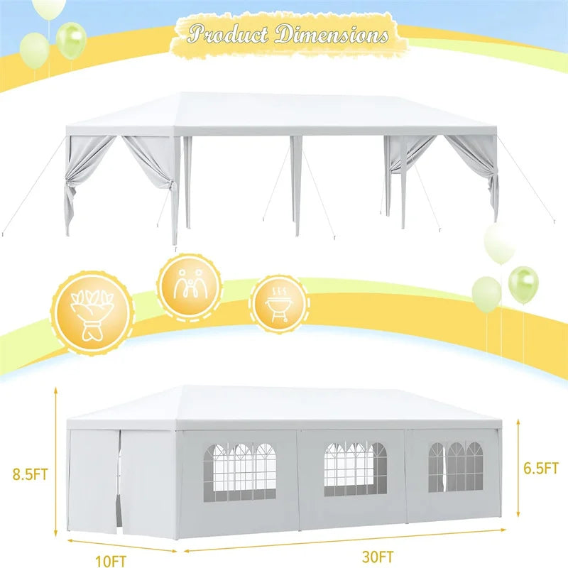 Tooluck Party Tent Outdoor Canopy Sidewalls Waterproof Upgrade Frame