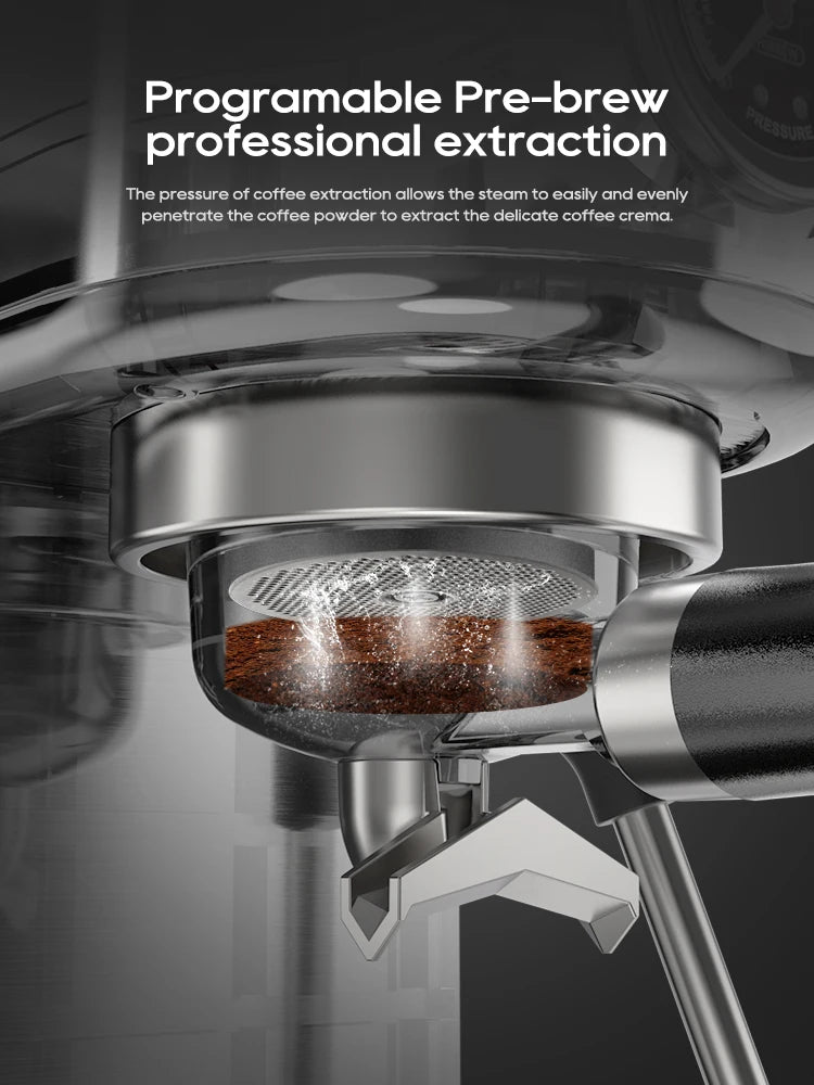 HiBREW H10B 20Bar Semi Automatic Espresso Machine Temperature Adjustable