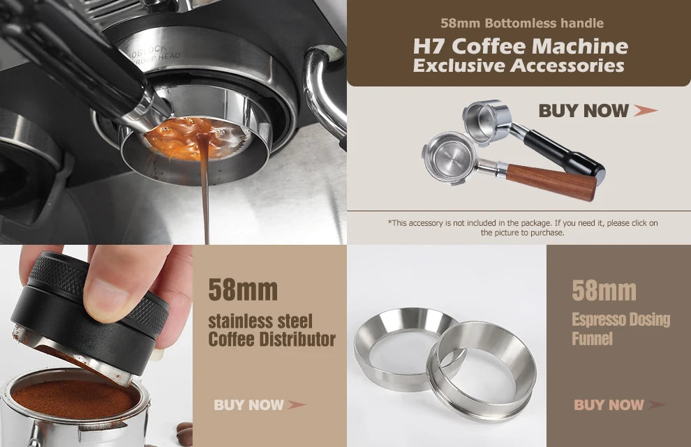 HiBREW Barista Pro 20Bar Espresso Machine With Full Cafe Kit