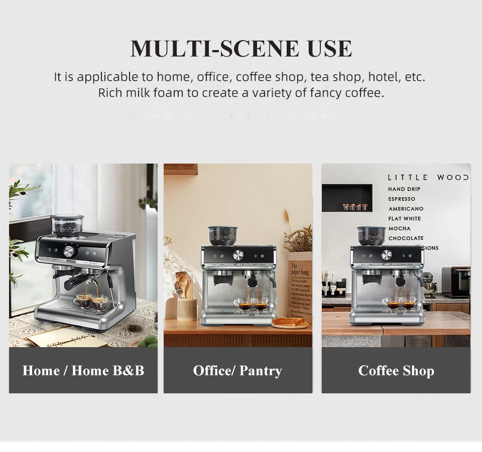 HiBREW Barista Pro 20Bar Espresso Machine With Full Cafe Kit