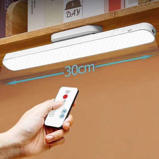Remote LED Desk Lamp Magnetic Hanging Night Light USB Rechargeable