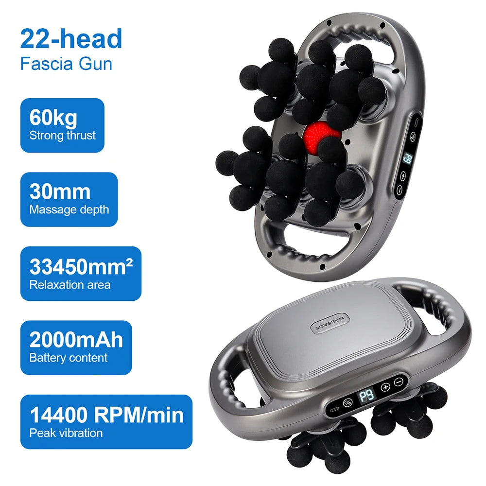 Foreverlily High Frequency Vibration Body Massage Gun Muscle Recovery Tool