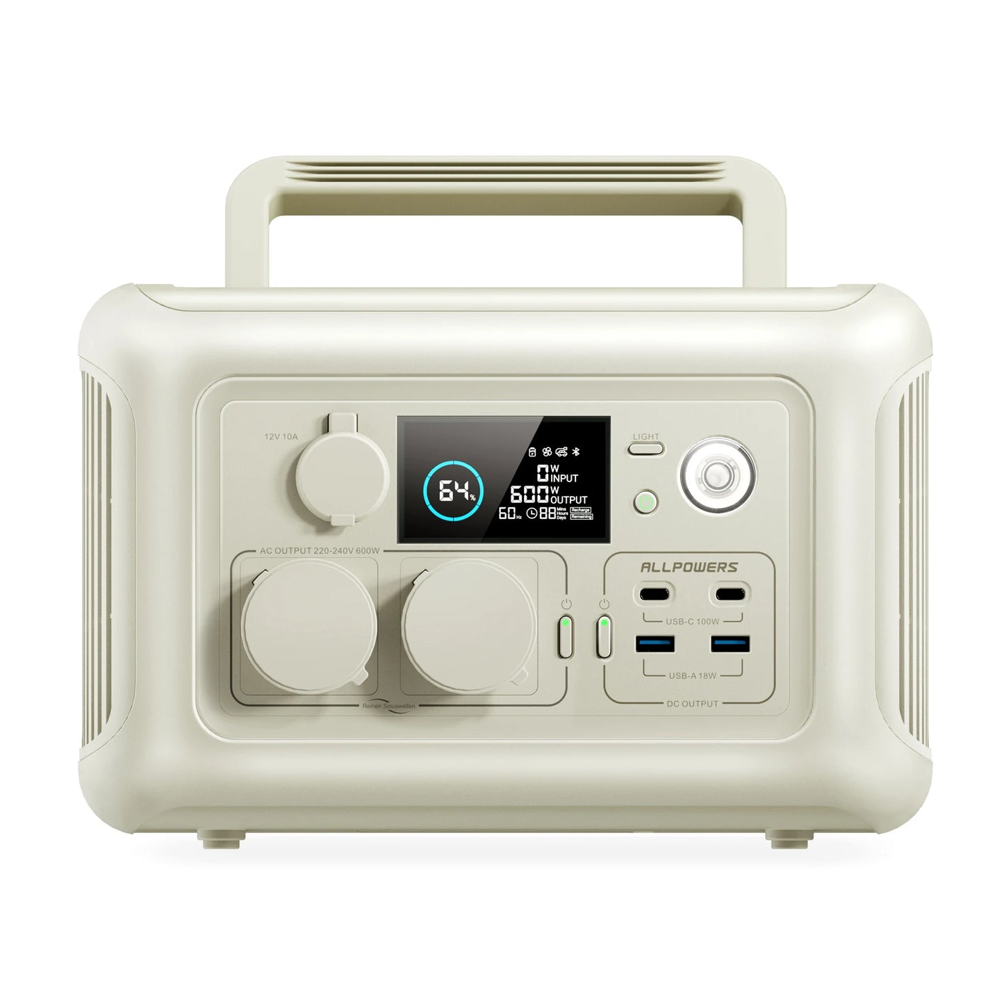ALLPOWERS R600 Portable Power Station 299Wh LiFePO4 Solar Generator