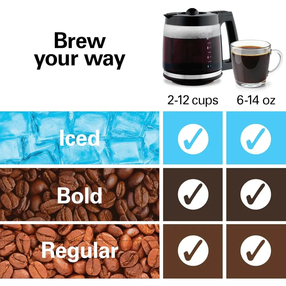 Hamilton Beach Two Way 12 Cup Programmable Drip Coffee Maker
