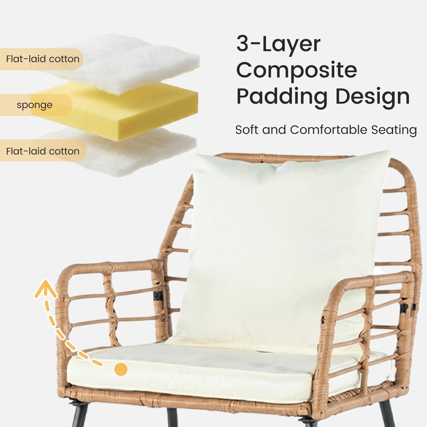 Turn your outdoor space into a resort-style retreat with this durable 4-piece wicker patio set, built for comfort, style, and lasting outdoor performance.