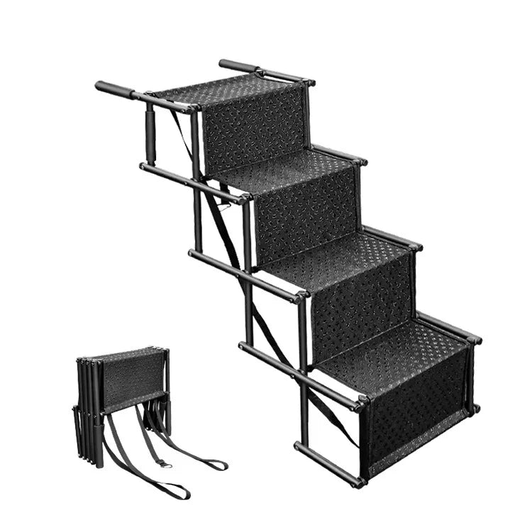 Make pet entrances and exits effortless with this lightweight, foldable car ramp designed for comfort and safety.