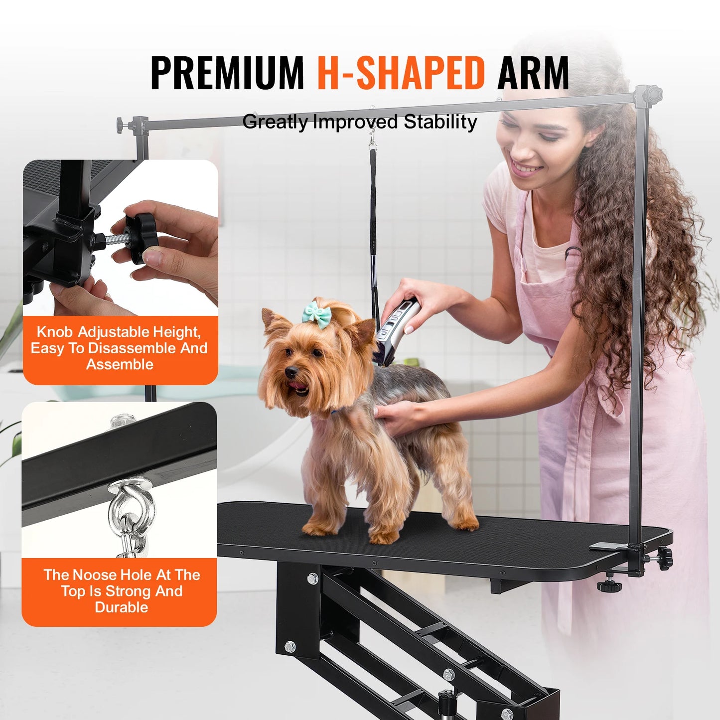 SucceBuy Hydraulic Pet Grooming Table 400 Lbs Capacity