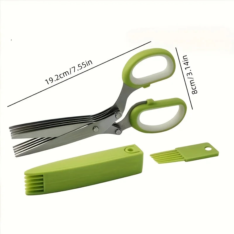 Multi Layer Stainless Steel Kitchen Scissors For Herbs And Vegetables