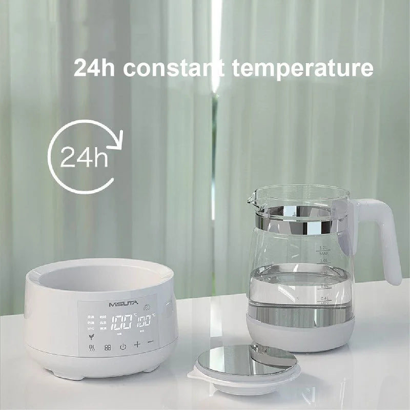 Luouphei Smart Baby Milk Warmer Electric Glass Kettle Temperature Control