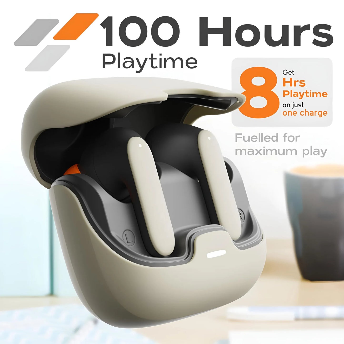 TWS Wireless Earphones With ENC Noise Cancellation And Dual Microphone