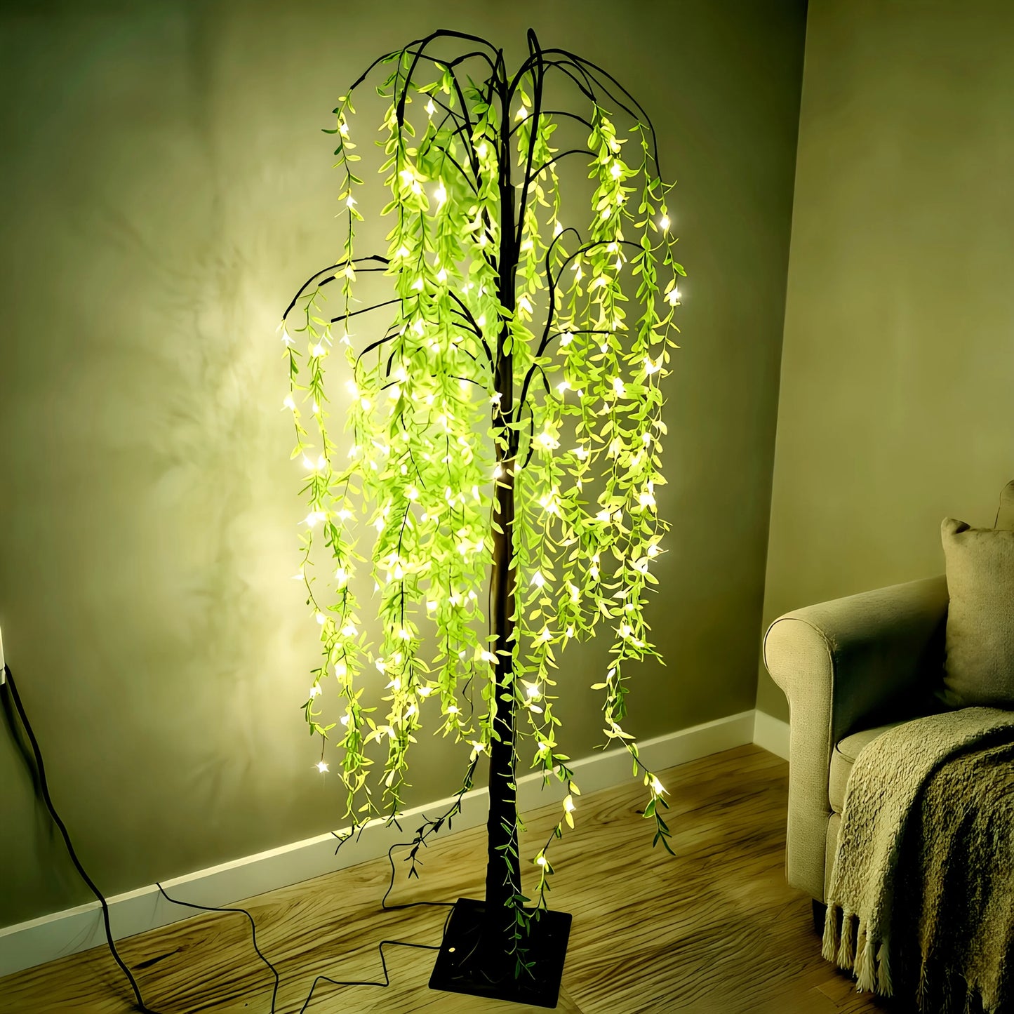 188 LED Willow Tree Light With USB Power Garden Decor