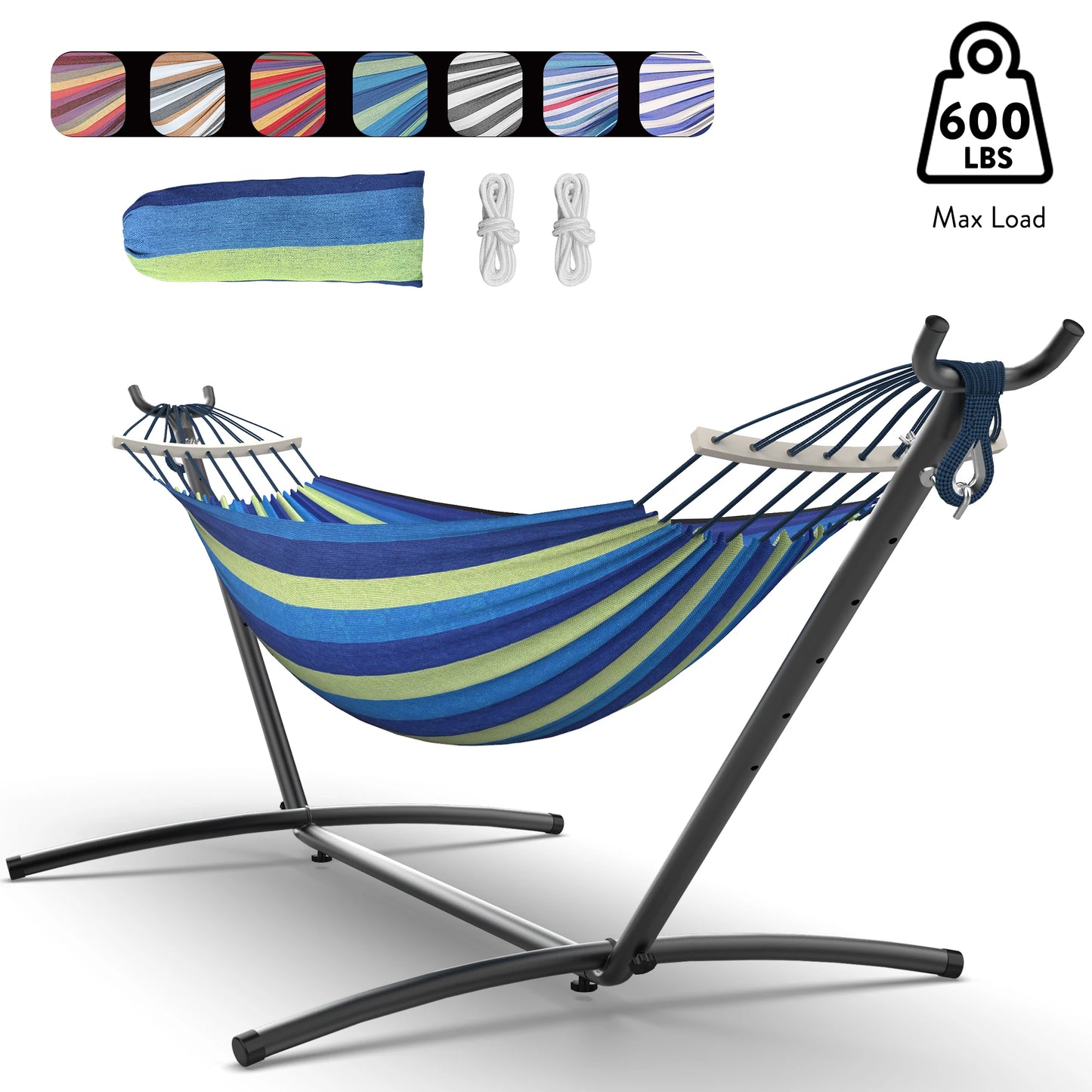 Gyroor Adjustable Outdoor Stand Hammock With Storage Bag For Relaxation