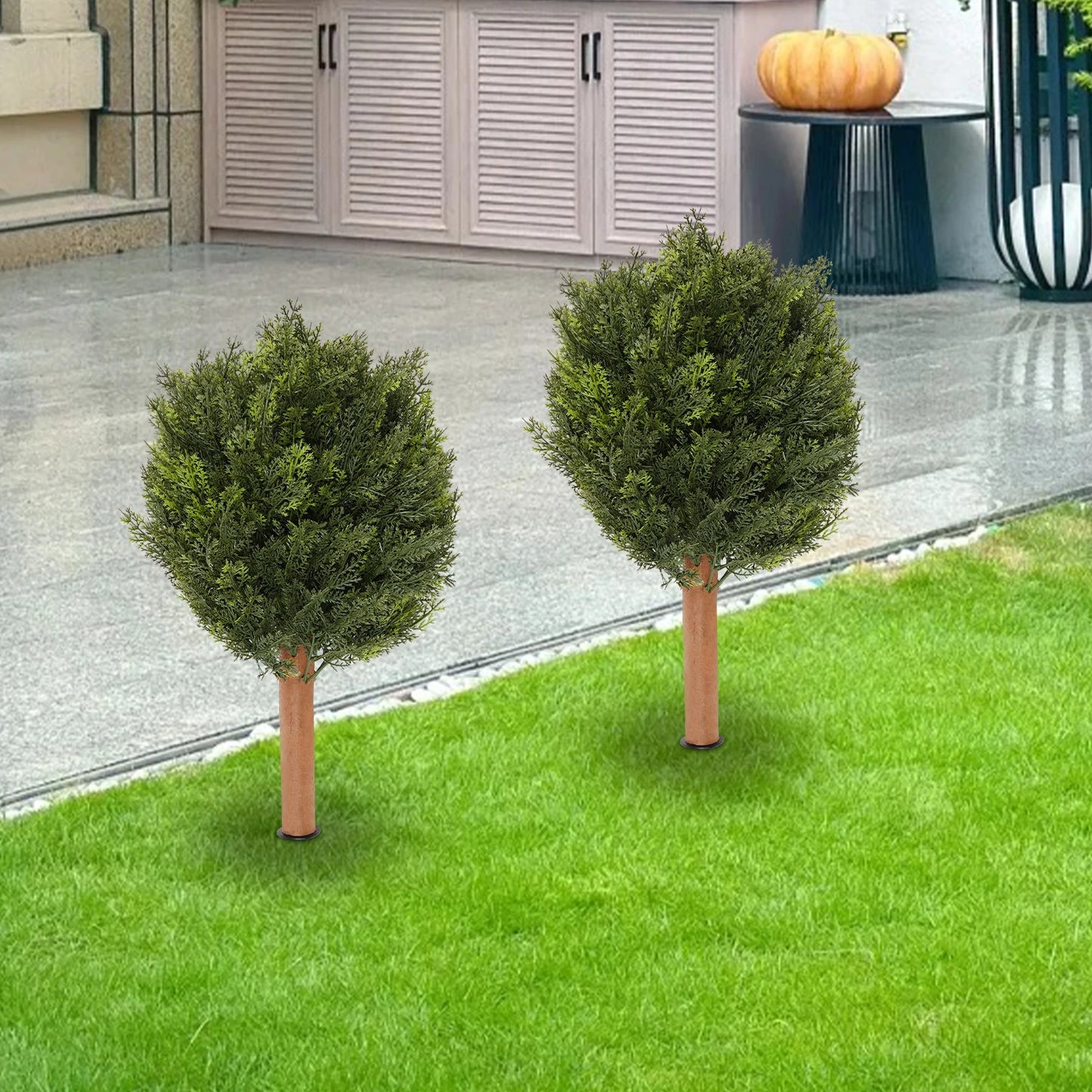 Artificial Cypress Trees With Spikes For Indoor Outdoor Home Decor