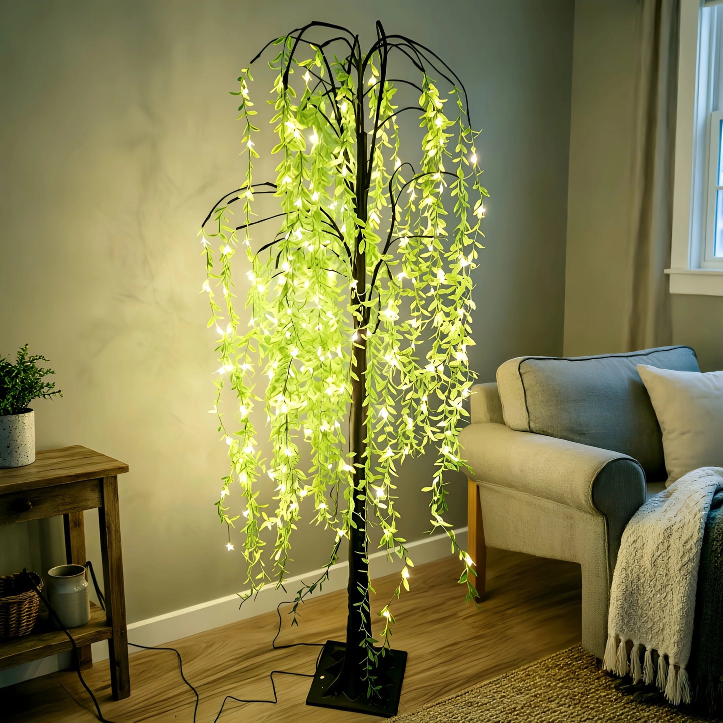 188 LED Willow Tree Light With USB Power Garden Decor