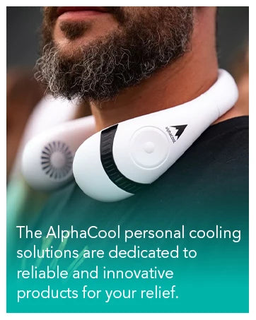 Smvp AlphaCool Portable Neck Fan Rechargeable Personal Cooling Device