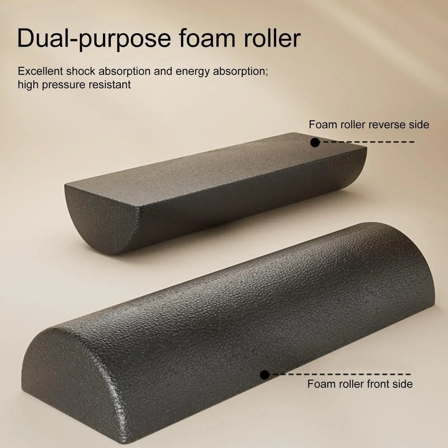 Half Round Yoga Column Roller For Muscle Relaxation And Balance