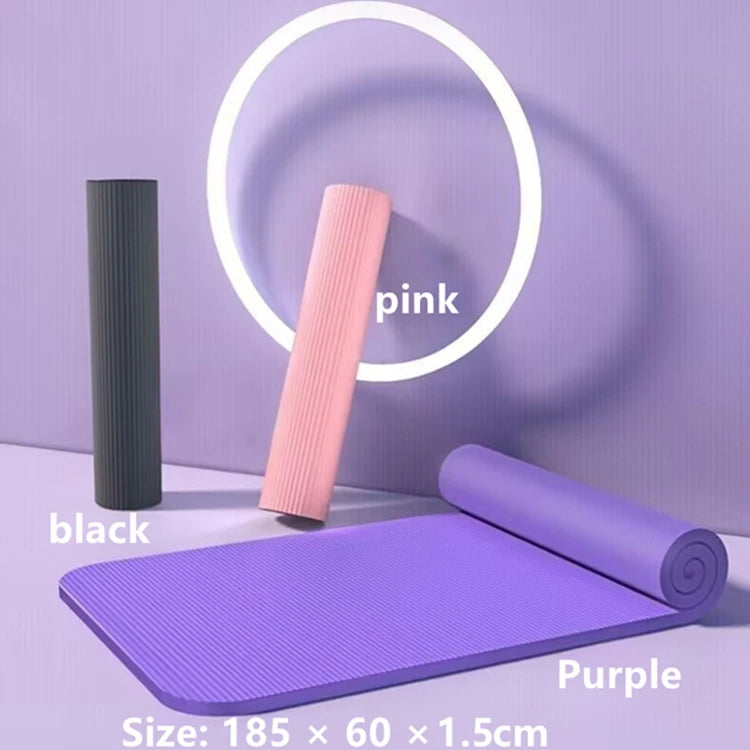 Non Slip Yoga Mat For Home Gym Travel Cushion Workouts