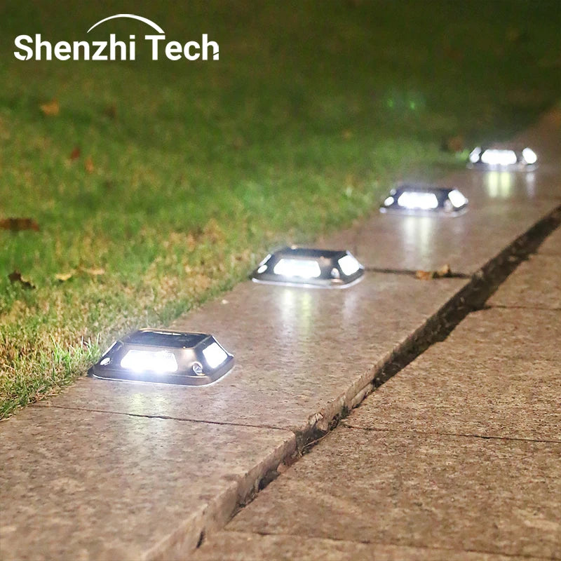 8 LED Solar Driveway Light Outdoor Garden Ground Lamp Waterproof