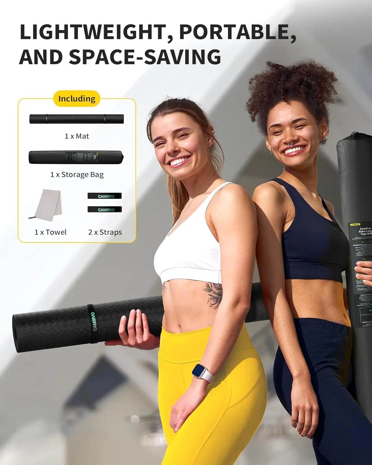 Extra Thick Yoga Mat For Home Gym With Joint Support