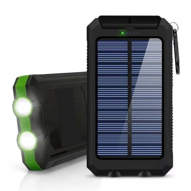 Oloey Solar Power Bank 80000Mah Portable Charger Strong Led Light