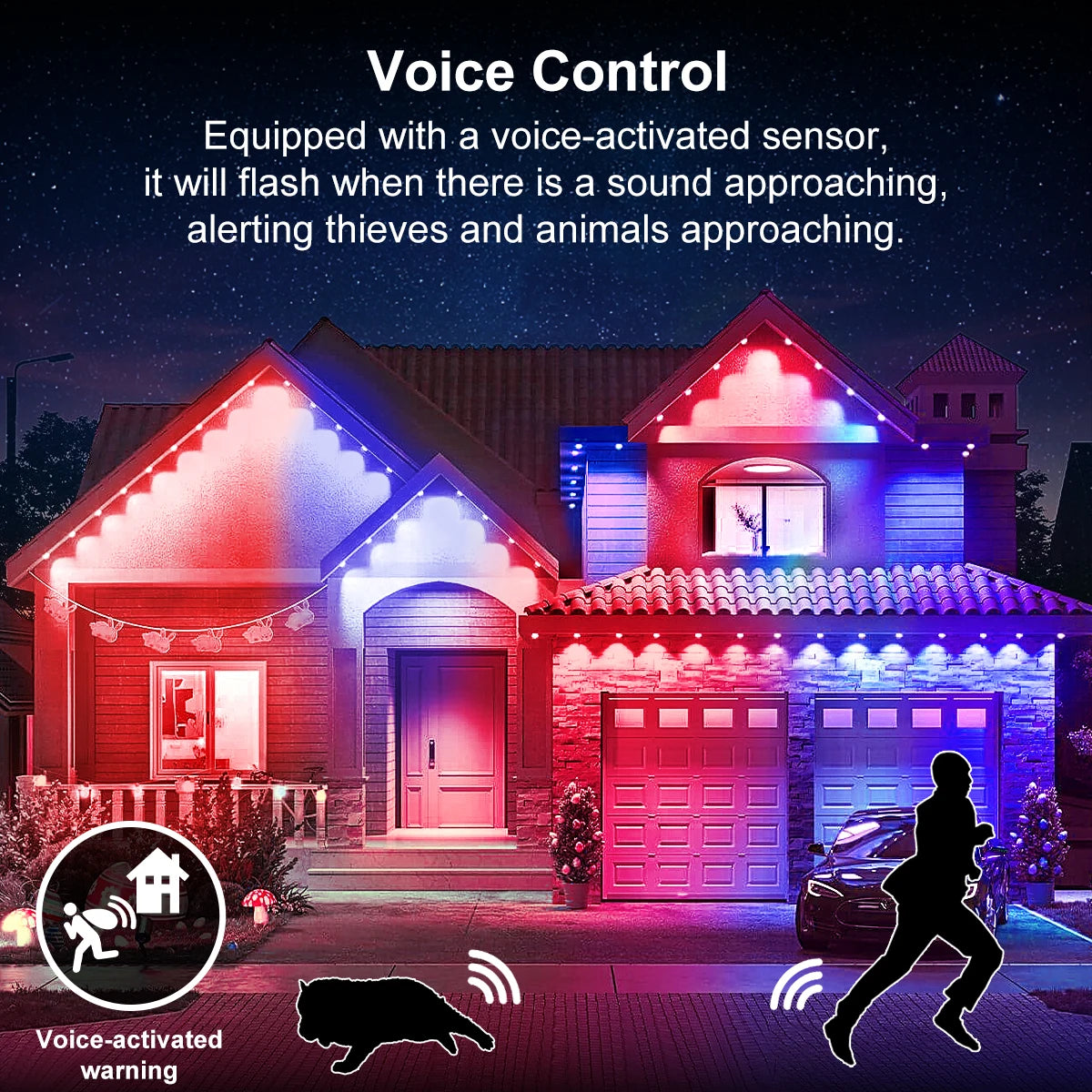 Aiopp Smart RGB Outdoor Lights With 72 Scene Modes IP67