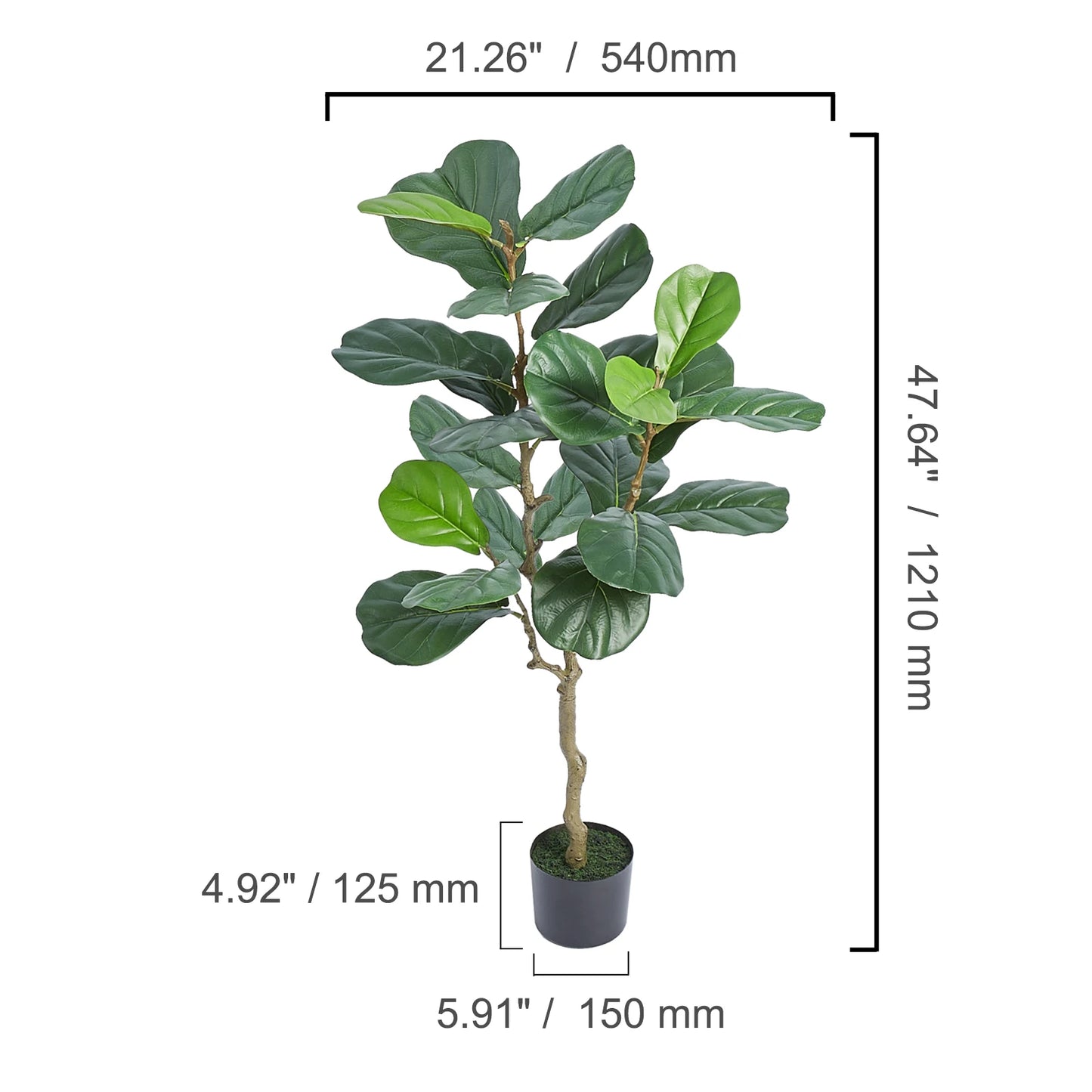 SucceBuy Artificial Olive Tree Faux Plant Low Maintenance With AntiTip