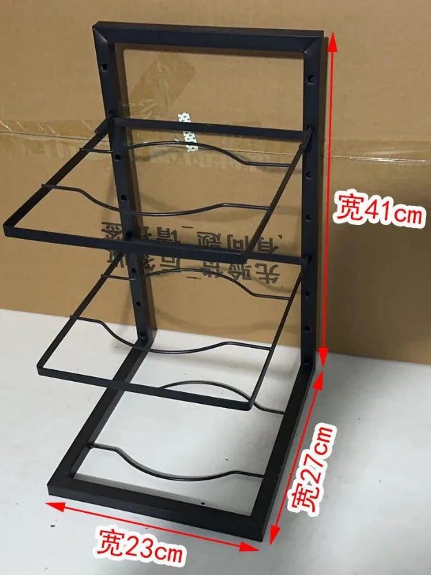 Multi Layer Adjustable Steel Pot And Pan Organizer Rack Kitchen